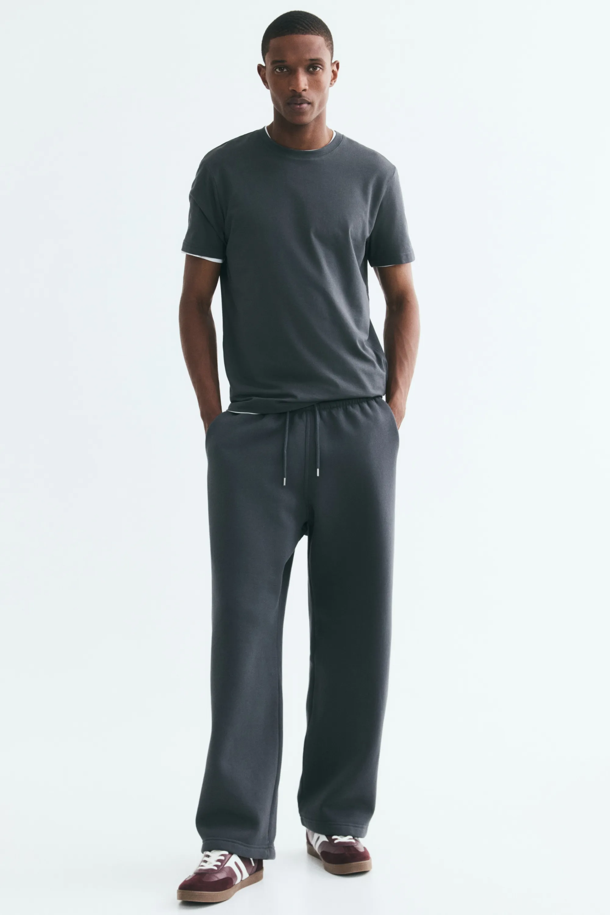 T-shirt Slim Fit - Gris foncé