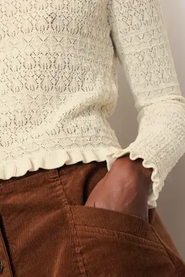 Pull en maille dentelle Femme — photo 5
