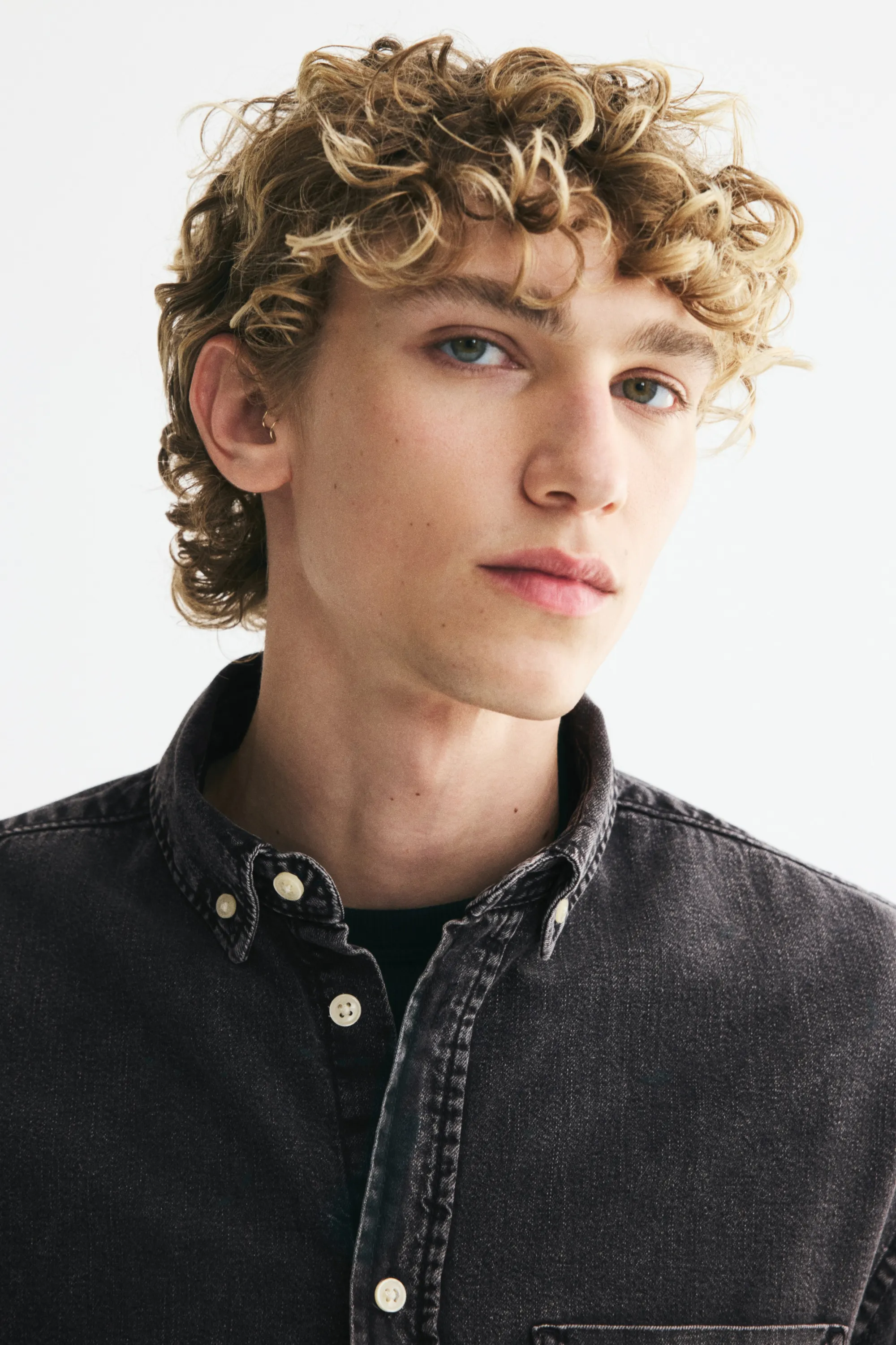 Chemise Regular Fit en denim - Noir denim