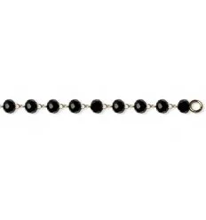 Collier plaque or avec boule