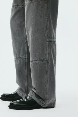 Jean worker Loose Fit - Gris — photo 3