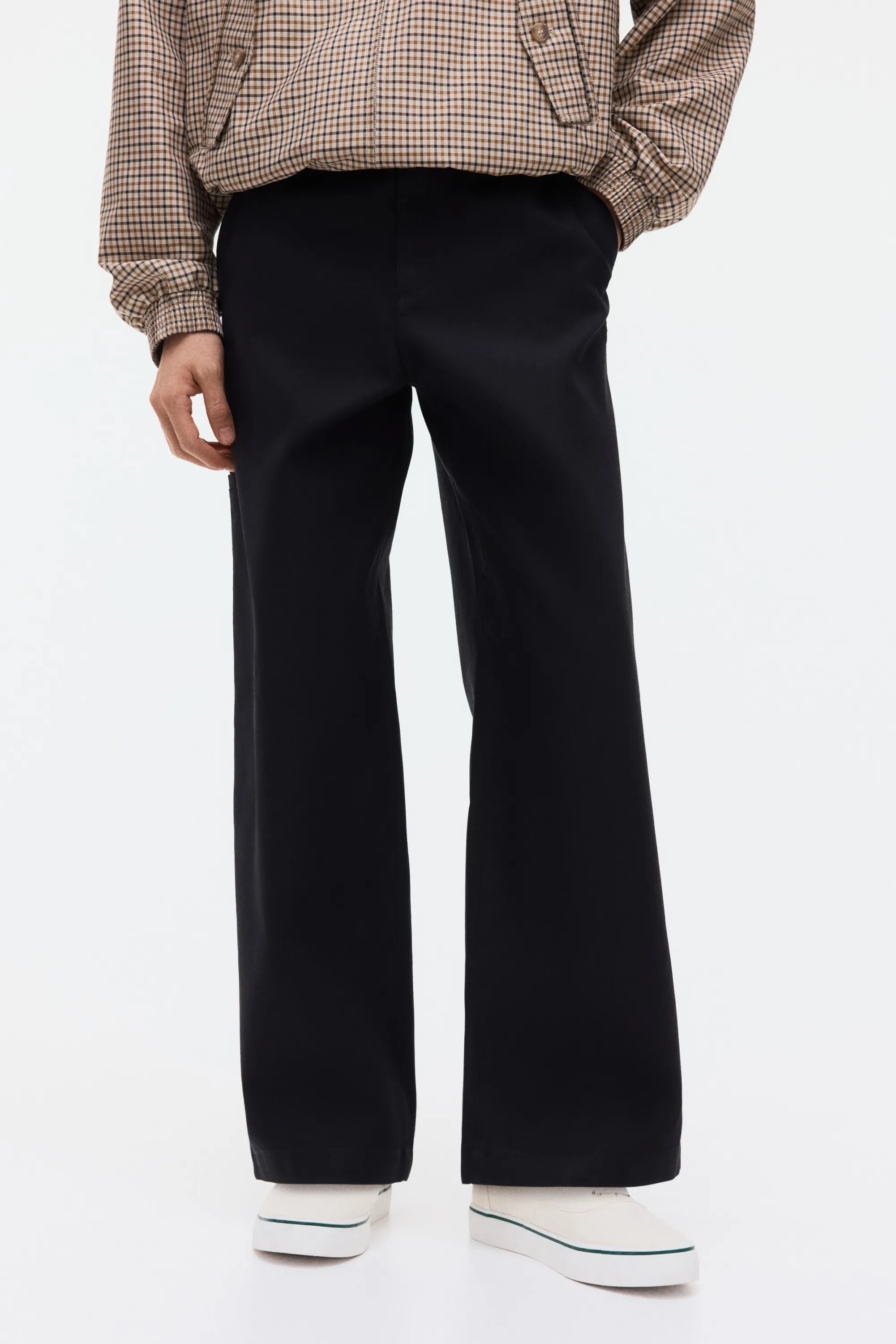 Chino Loose Fit en coton - Noir