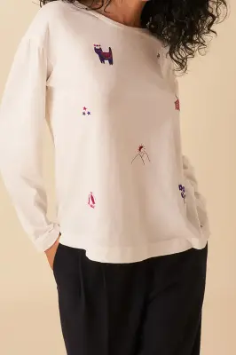 tee-shirt hivy ecru — photo 2