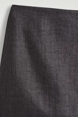 MINI-JUPE TEXTURÉE - GRIS FONCÉ — photo 4