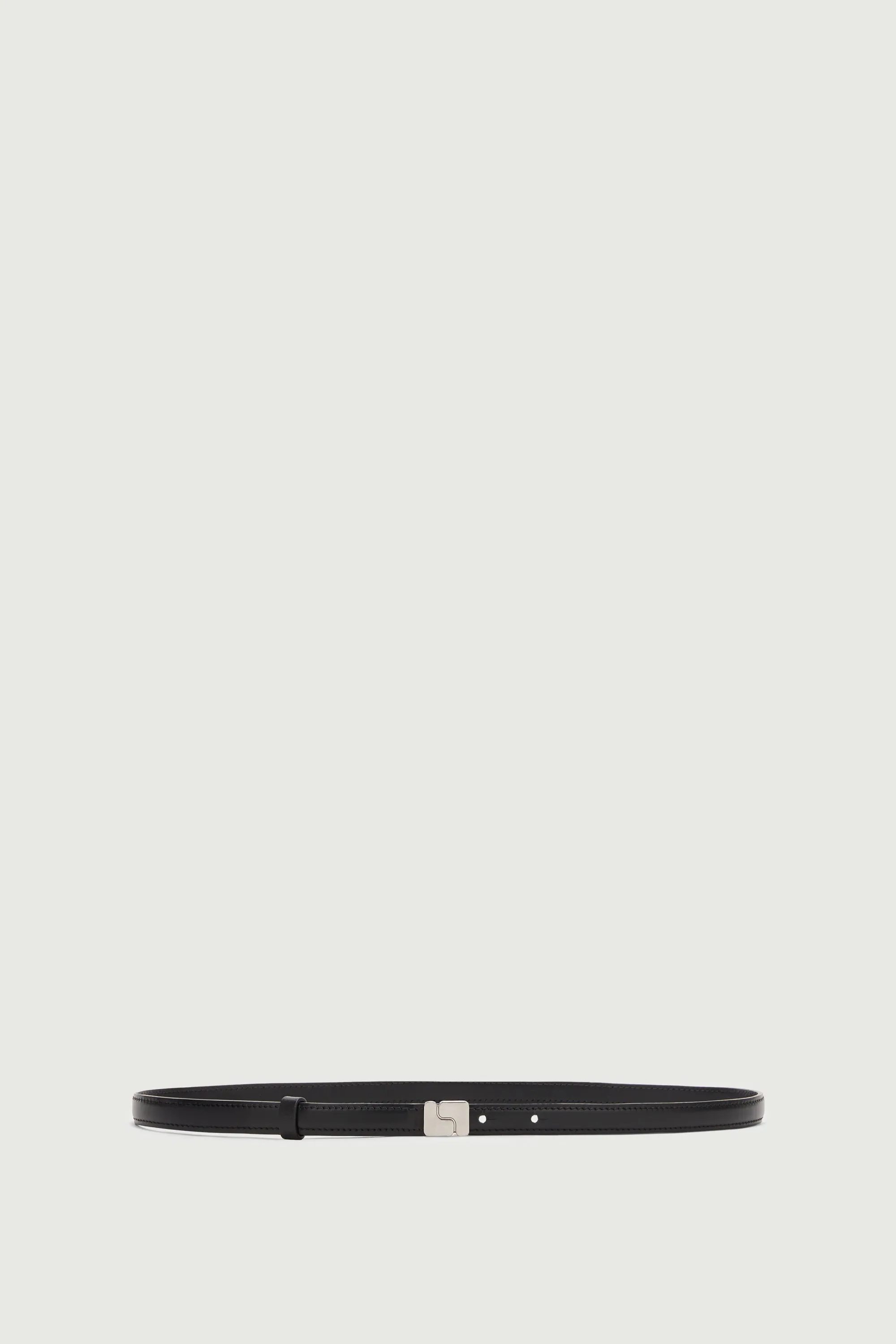 CEINTURE NINON VERY MINI NOIR FERMOIR ARGENTÉ