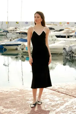 Linda Knit Dress - Black — photo 2