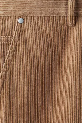 Pantalon 5 poches en velours côtelé - Beige — photo 1