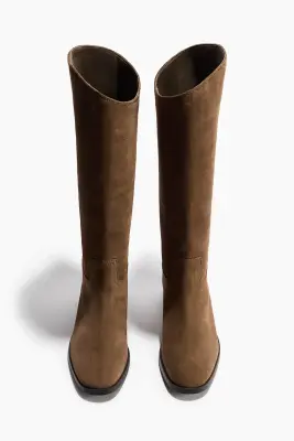 Bottes en cuir - Beige ancien — photo 1