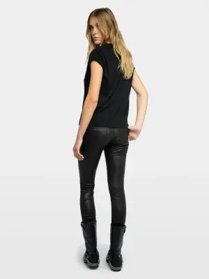 Pantalon Phlame Cuir Froissé — photo 2