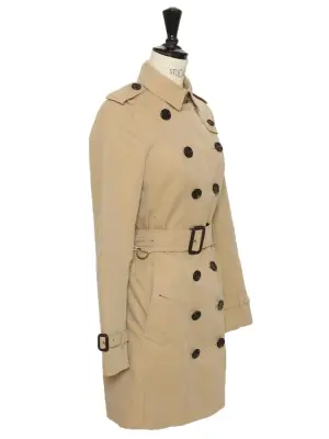 Trench ceinturé The Sandringham beige boutons noir Prix Boutique 1900€ Taille XS — photo 3