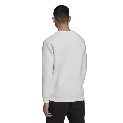 ADIDAS ESSENTIAL CREW SWEAT SHIRT Blanc — photo 3