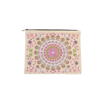 Pochette en toile de coton brodée — photo 3