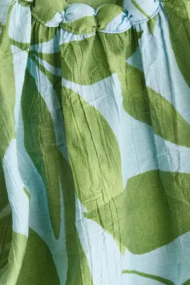 Top en maille texturée - Vert/feuilles — photo 3