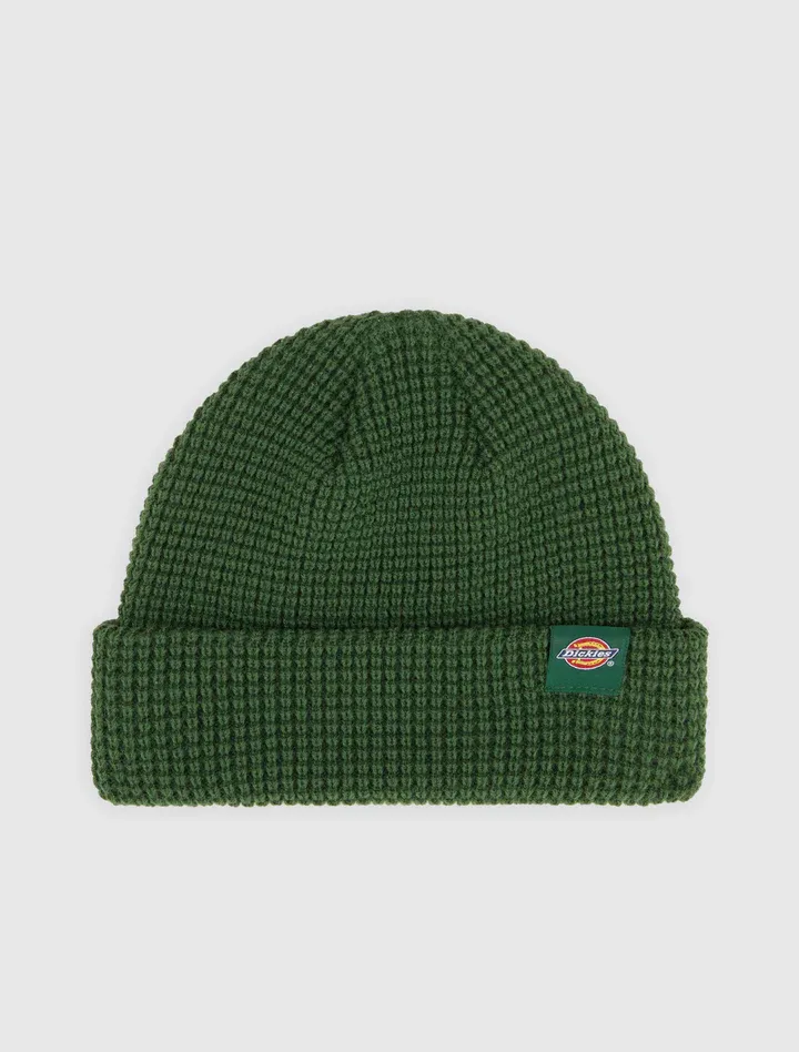 Bonnet Dickies Woodworth waffle beanie – pine green
