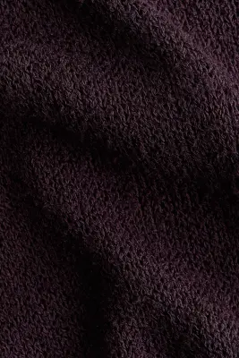 Pantalon en maille avec cordon de serrage - Violet foncé — photo 2