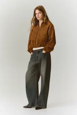 Veste avec col - Beige foncé — photo 2