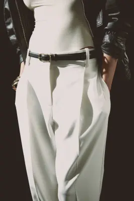 Pantalon chic - Blanc — photo 4