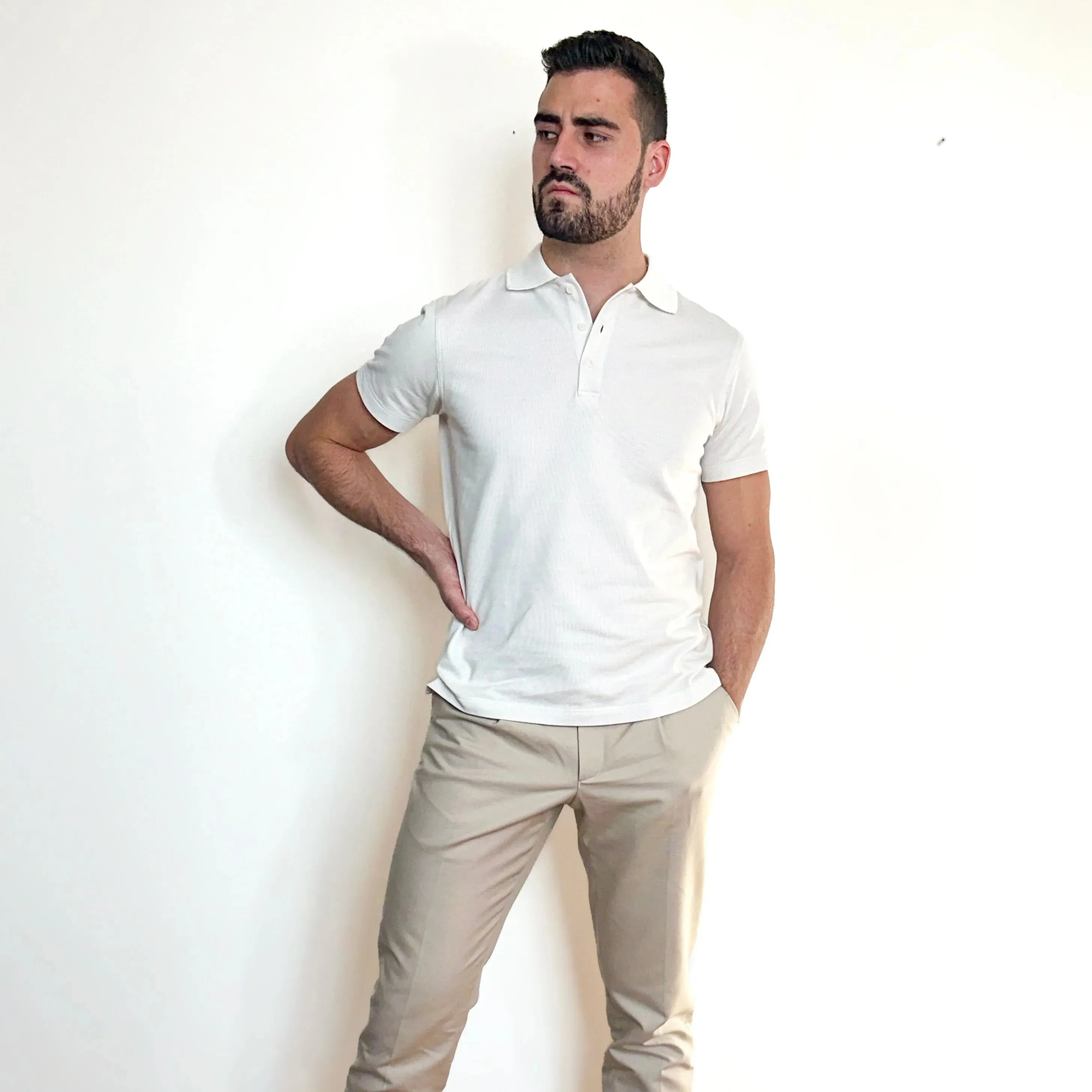 Polo portofino blanc