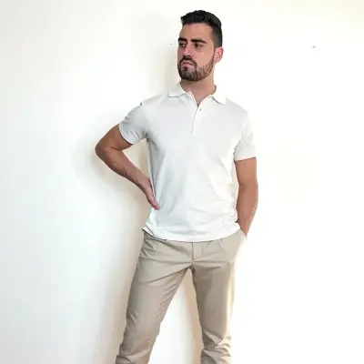 Polo portofino blanc — photo 1