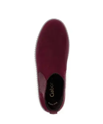 Bottines Gabor 73.731.15 Rouges - Cuir Lacets Grande Pointure Femme — photo 3