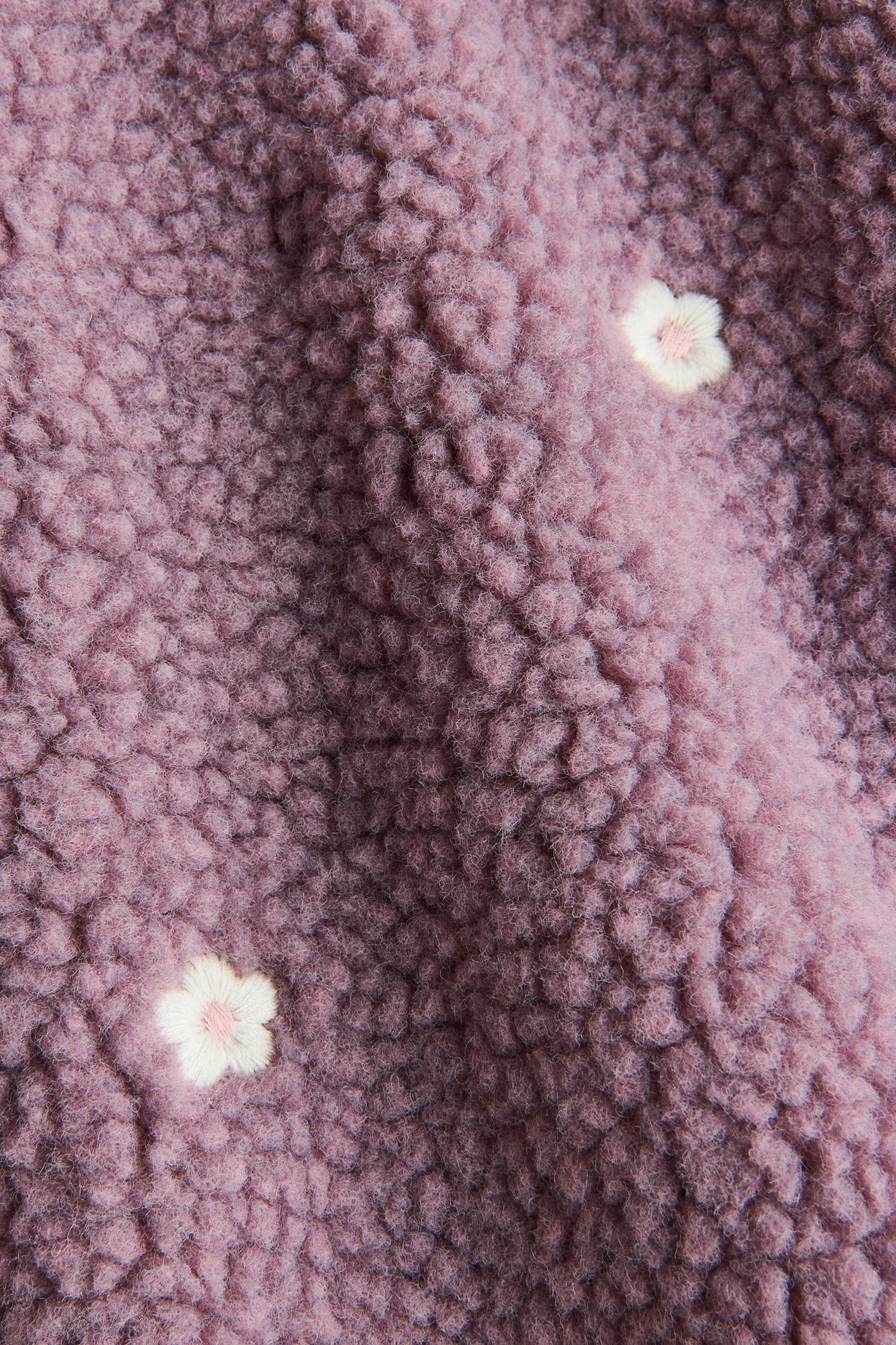 Veste imprimée en tissu Teddy bear - Violet/fleuri