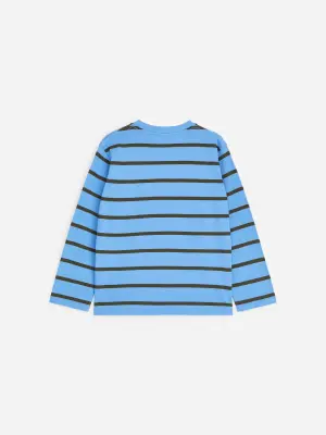 T-shirt à manches longues en coton - Bleu/Chien — photo 1