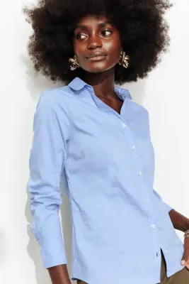 Chemise cintrée unie Femme — photo 5