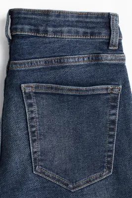 Skinny High Jeans - Bleu denim — photo 1