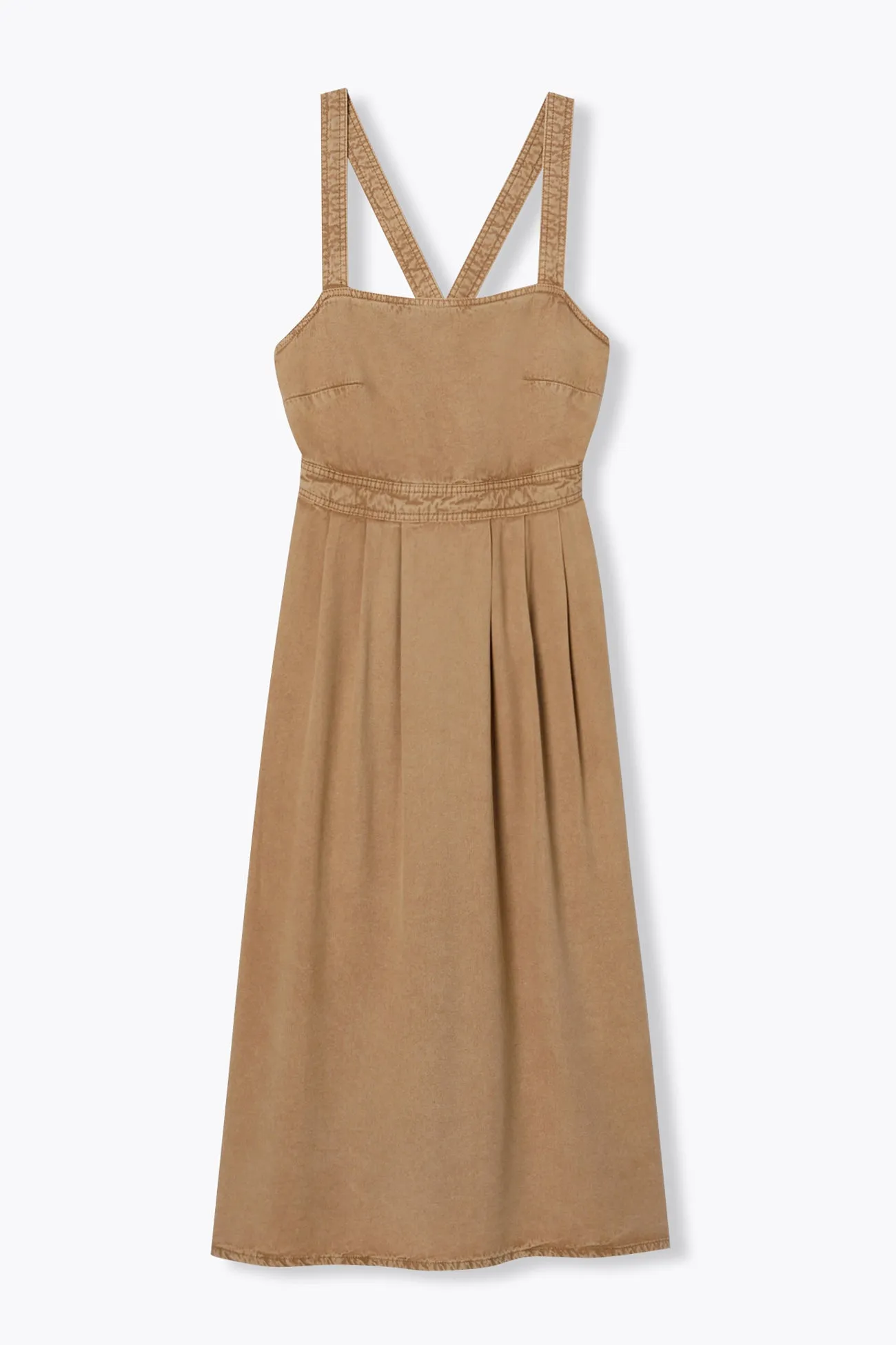 Robe à bretelles en lyocell