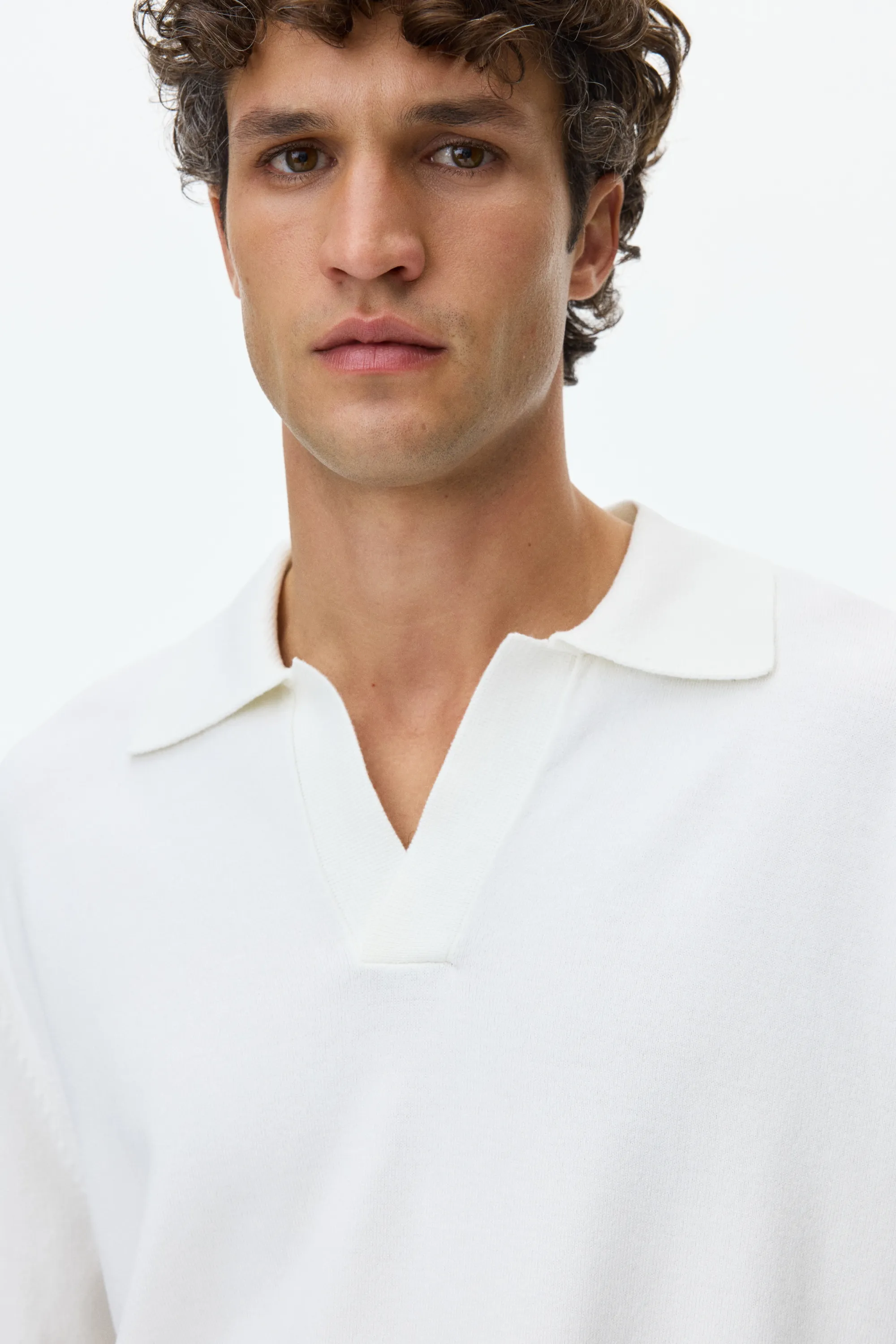 Polo Relaxed Fit - Crème