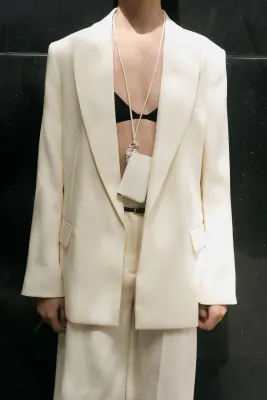 Blazer chic - Beige clair — photo 1