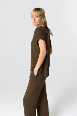 T-shirt en viscose et élasthanne — photo 4