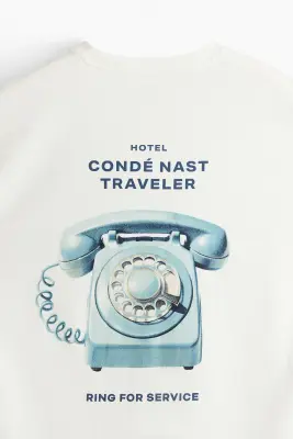 T-shirt oversize imprimé - Blanc/Condé Nast Traveller — photo 4