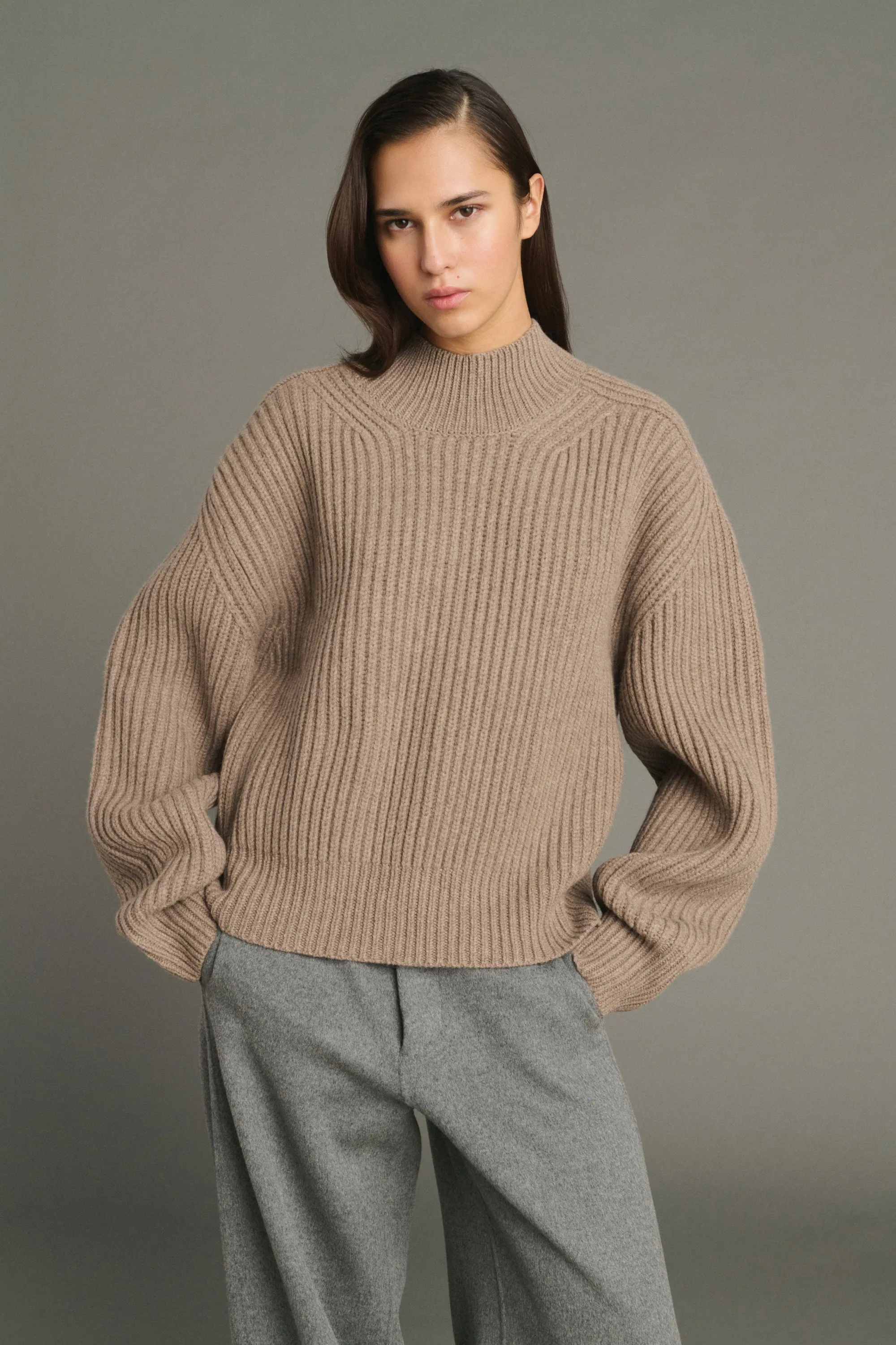 PULL FLAMAND BEIGE CHINÉ