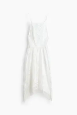 Robe en coton avec broderie anglaise - Blanc — photo 4