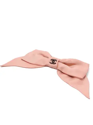 Barrette noeud en satin rose Retail price 490€ — photo 3