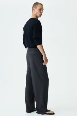 Pantalon Loose Fit - Gris foncé — photo 3