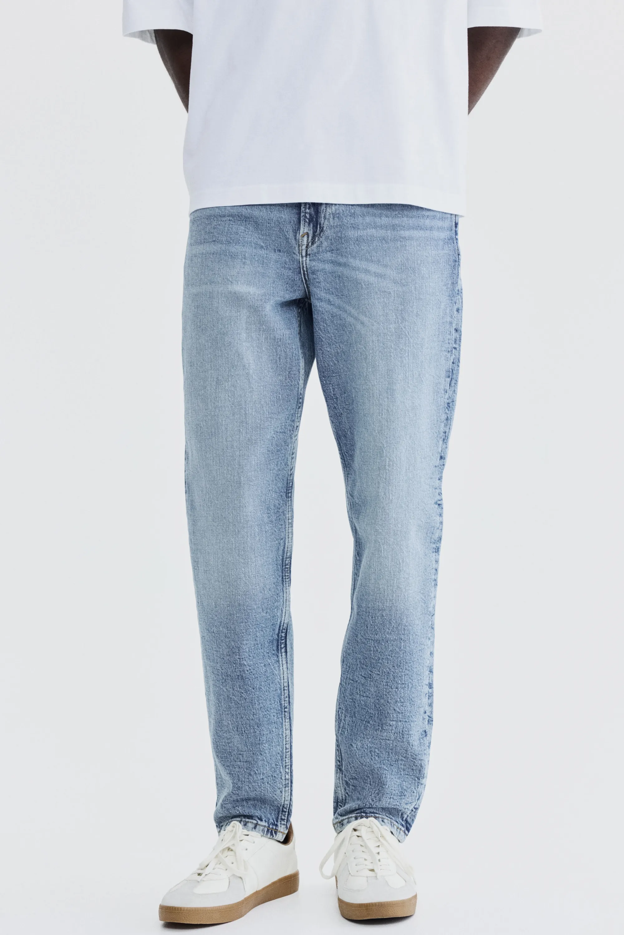 Tapered Jeans - Bleu denim