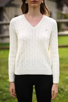 Christin Wool Sweater - Cream — photo 4