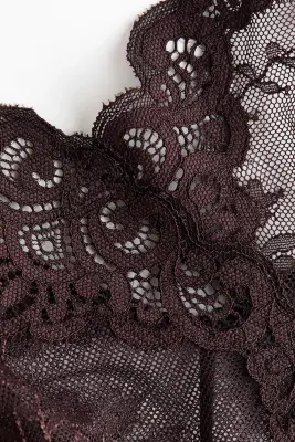 Body en dentelle - Marron foncé — photo 4