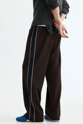 Pantalon de survêtement Relaxed Fit - Marron/rayé — photo 2