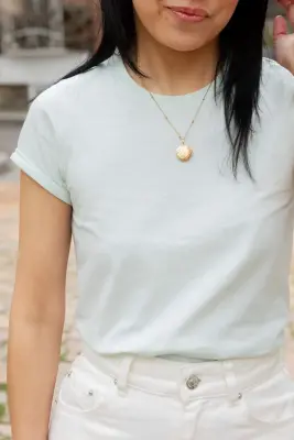 Tee-shirt Norah - vert d'eau — photo 2