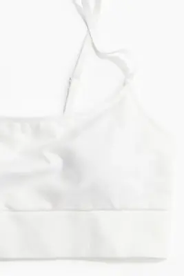 Bralette paddée Seamless - Blanc — photo 2