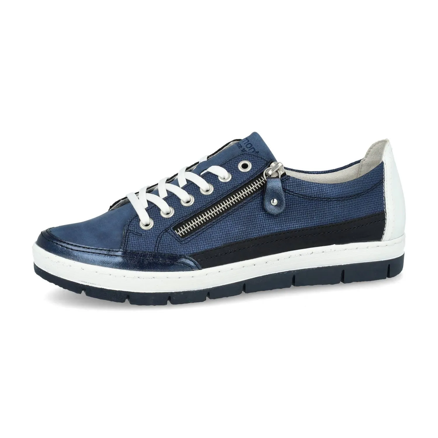 Baskets Remonte D5826-15 Bleu Marine - Lacets Grande Pointure Femme