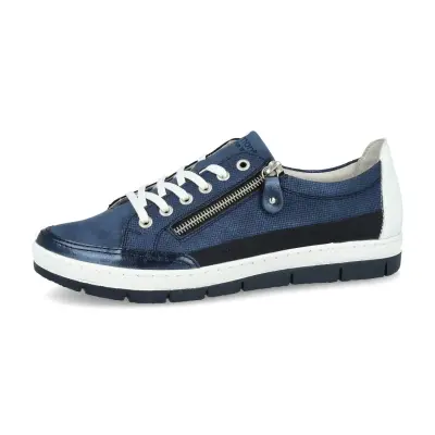 Baskets Remonte D5826-15 Bleu Marine - Lacets Grande Pointure Femme — photo 1