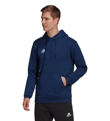 ADIDAS SWEAT CAPUCHE GRANDE LONGUEUR Marine — photo 2