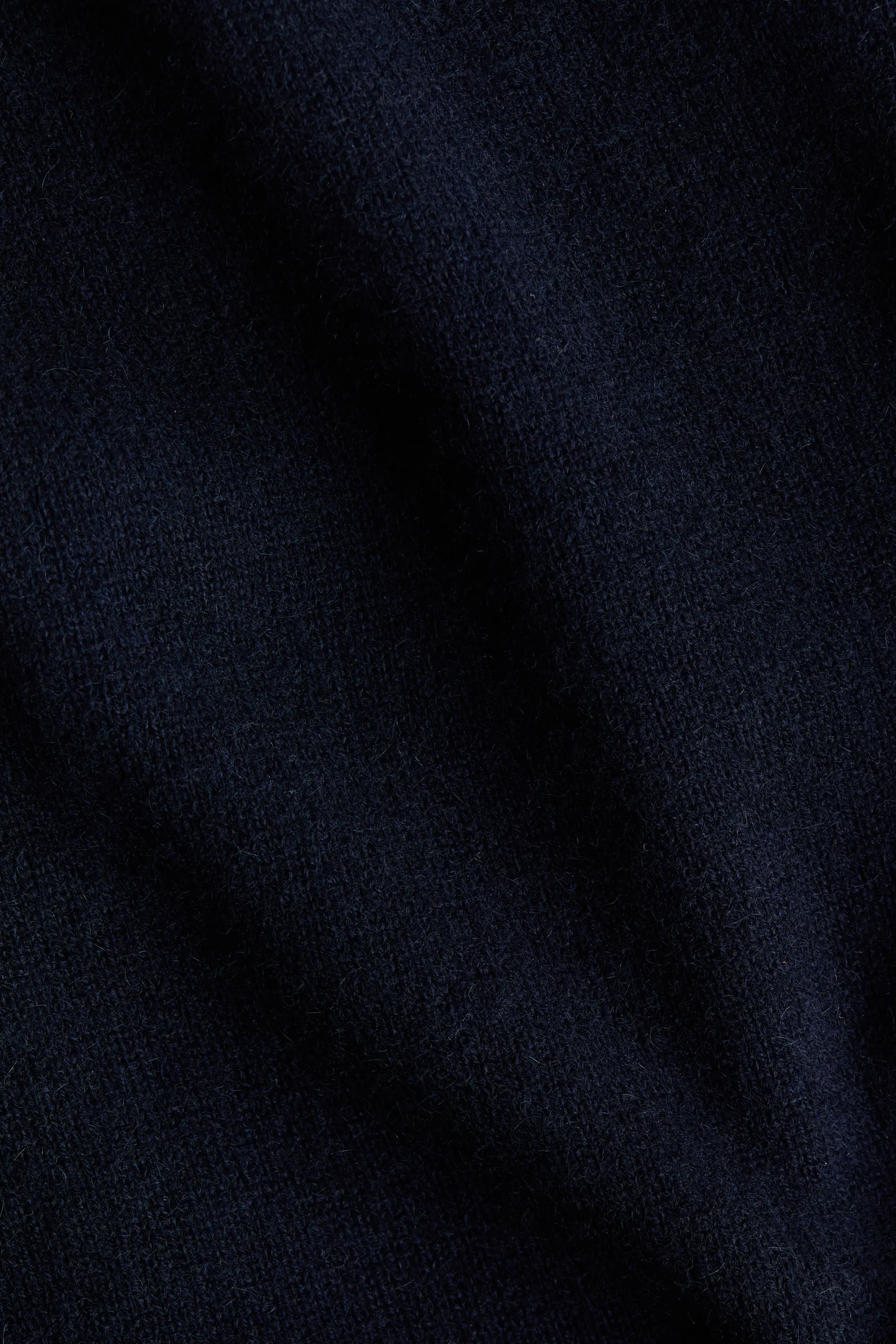 Pull col roulé en cachemire - Bleu marine