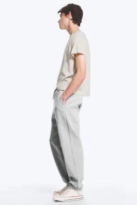 Pantalon de jogging classique - Mélange gris poudré clair — photo 2