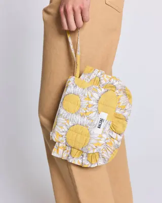 Pochette Carline imprimé Liberty tournesols jaune — photo 1