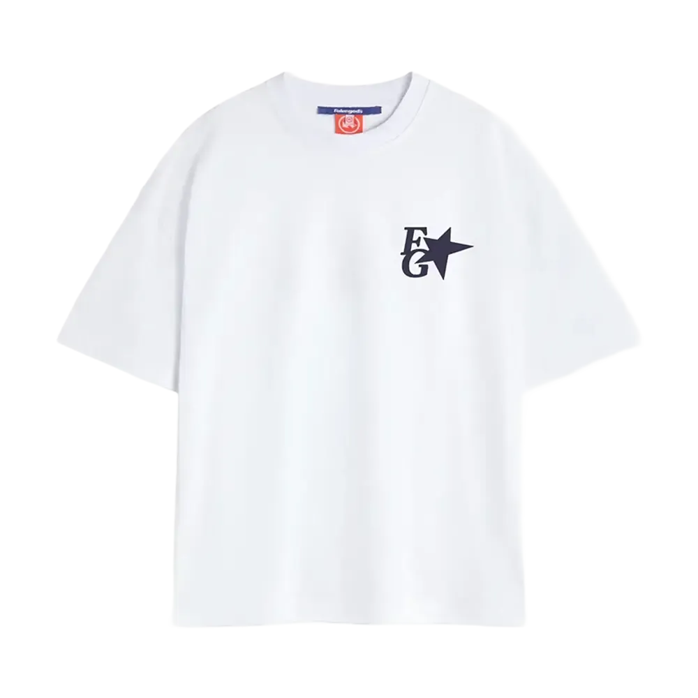 Fakegods Star Boxy Tee White
